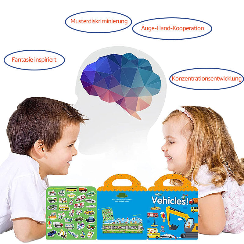 Rynx | Waterproof Eco-Friendly Educational Sticker Book for Kids