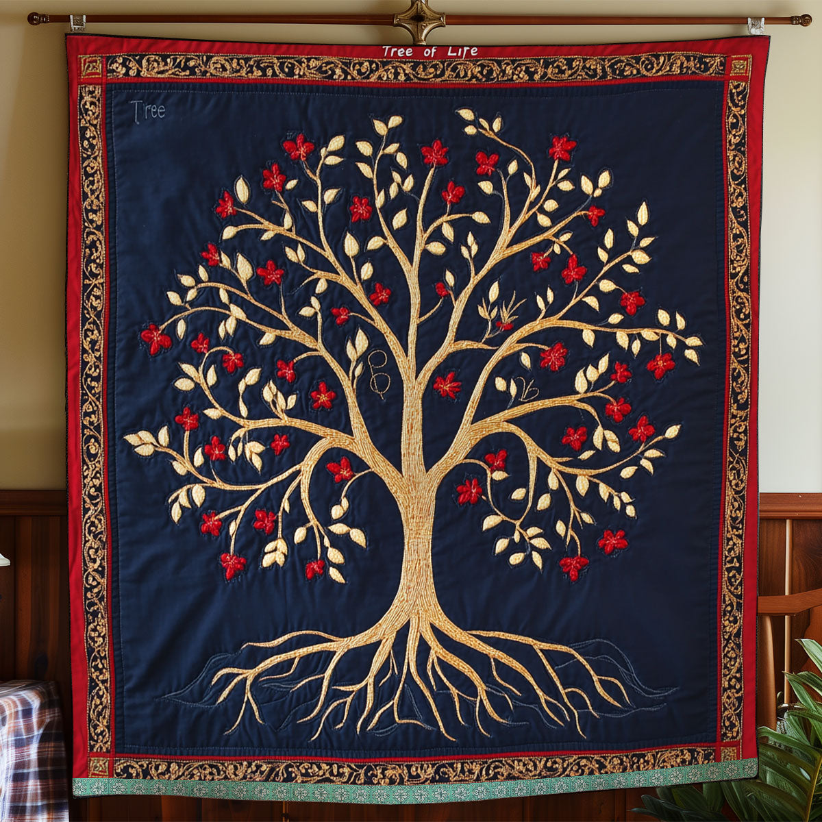 Rynx | Golden Rooted Elegance Bedspread