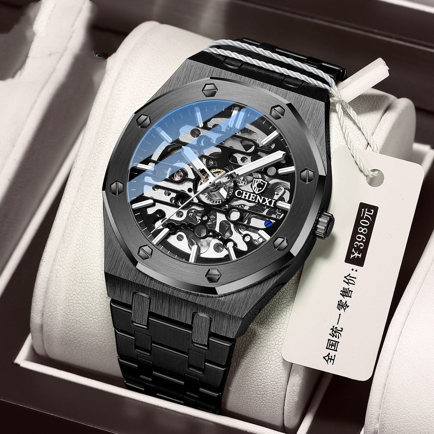 Rynx | Men's high-quality skeleton automatic mechanical watch