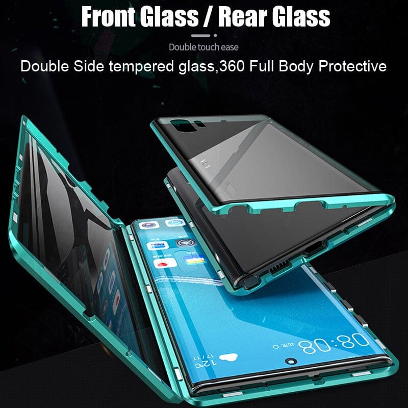 Rynx | Magnetic tempered glass double-sided phone case for Samsung