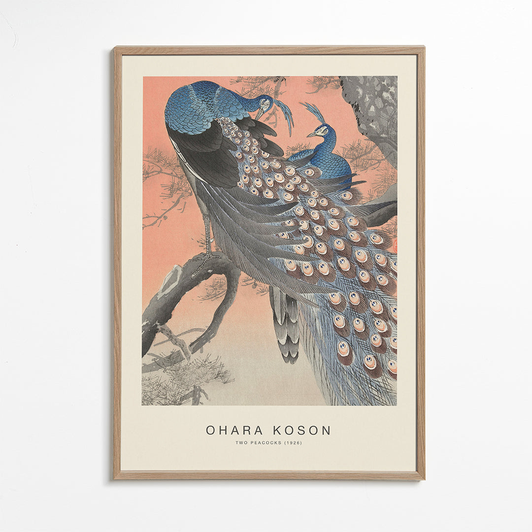 Rynx | Two Peacocks (Special Edition) - Ohara Koson
