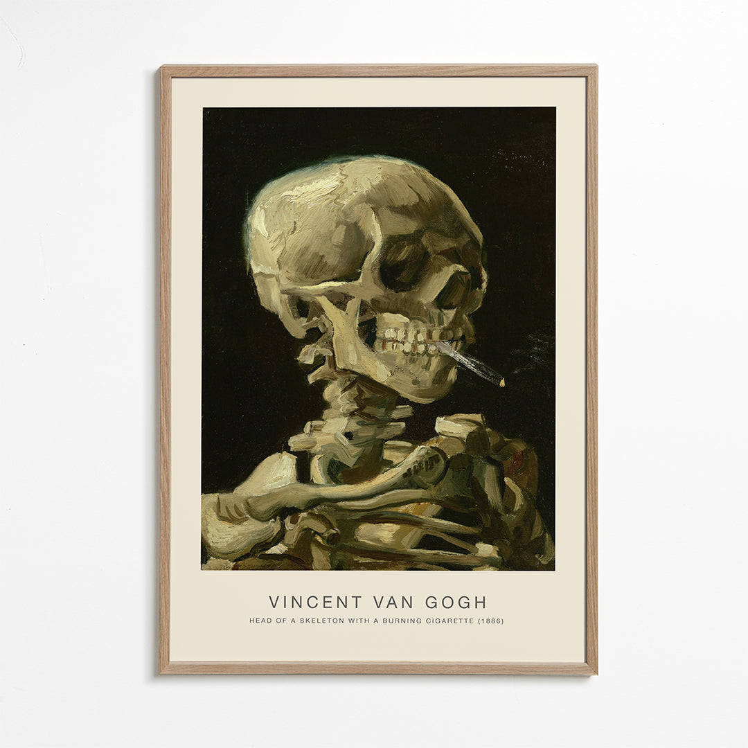 Rynx | Skeleton with a burning cigarette (Special Edition) - Vincent van Gogh