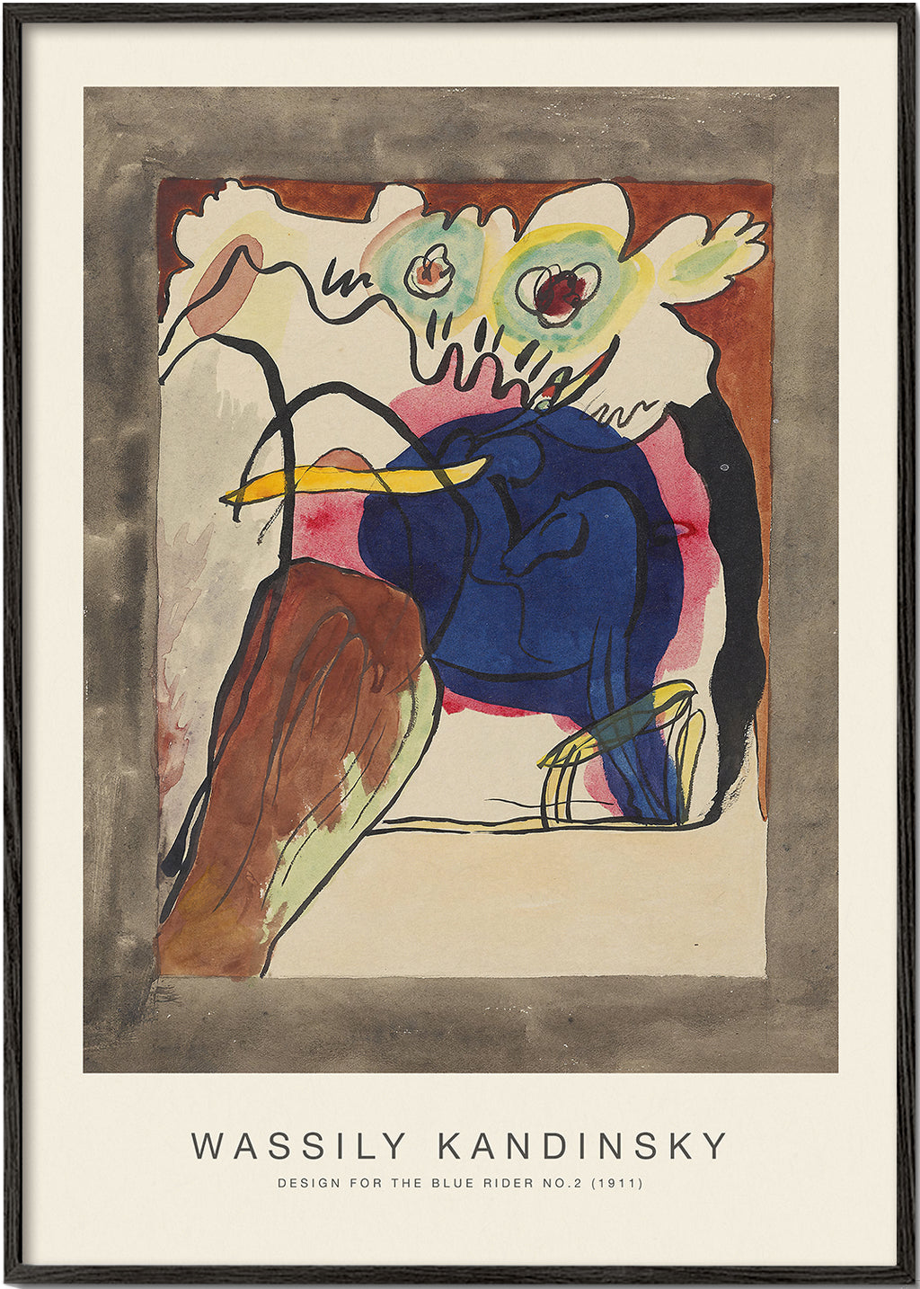 Rynx | Design for the Blue Rider No. 2 (Special Edition) - Wassily Kandinsky