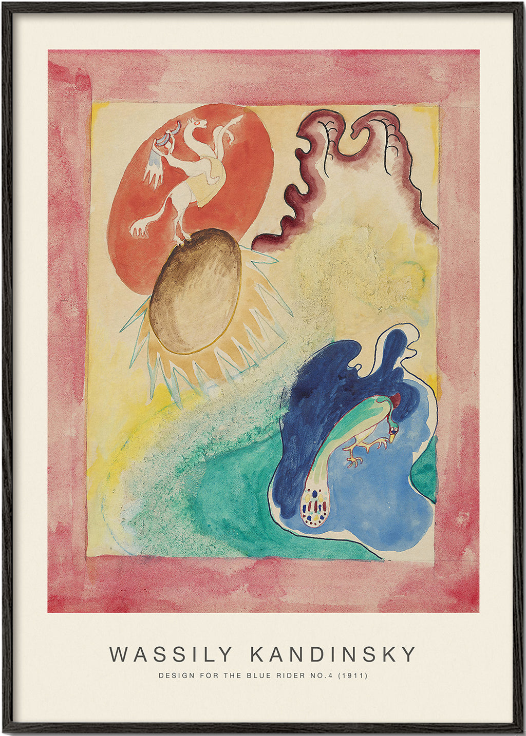 Rynx | Design for the Blue Rider No. 4 (Special Edition) - Wassily Kandinsky