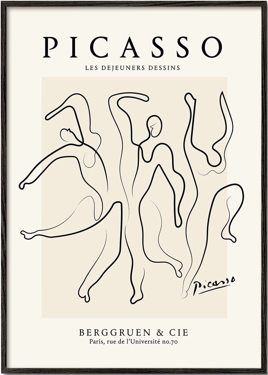 Rynx | Pablo Picasso The Three Dancers Sketch Poster