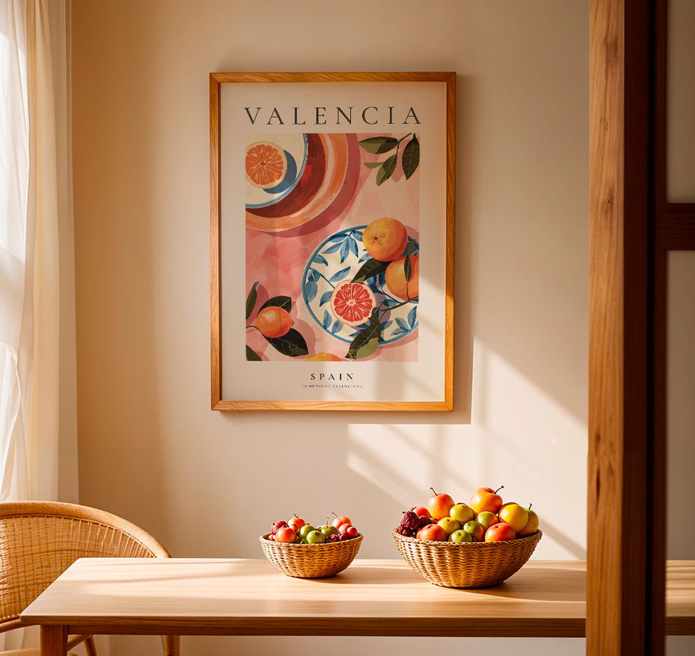 Rynx | IberiaVista Premium Wall Picture Valencia, Spain | Landscape Print on Canvas | Elegant Wall Decoration for Home & Office