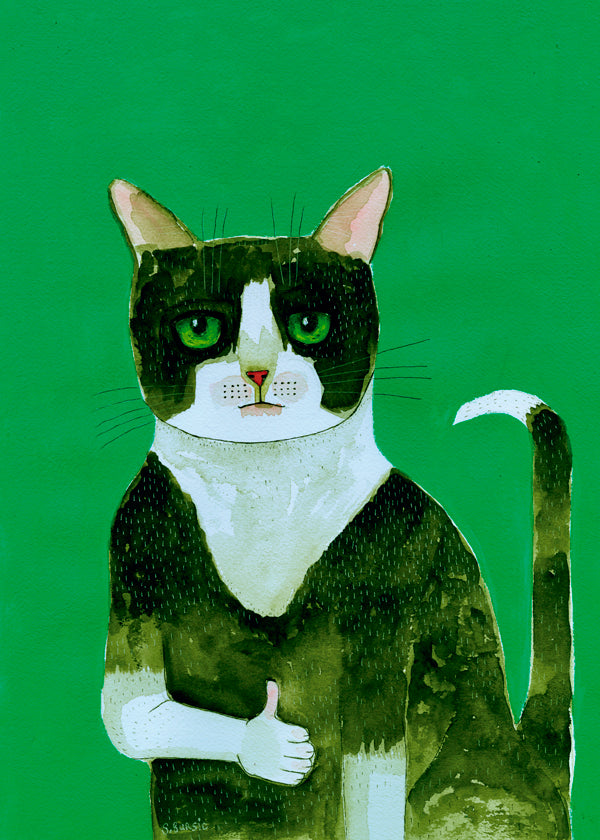 Rynx | Tuxedo Cat Thumbs Up - Sharyn Bursic