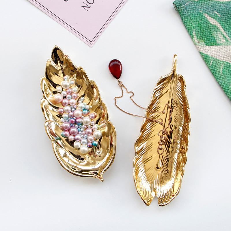 Rynx Preppy Golden Spring Leaf Jewelry Bowl