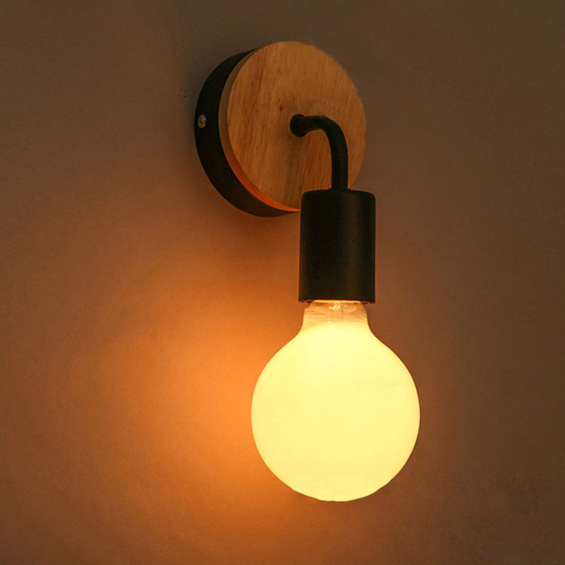 Rynx | ArcoLune Wall Light | Modern Curved Wood Design | Lighting for Bedroom | Stylish & Functional
