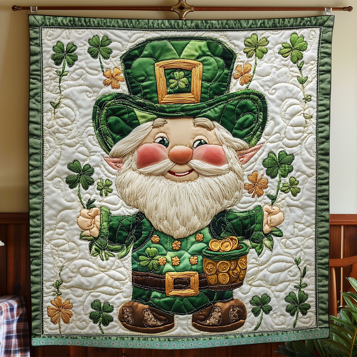 Rynx | Gnome Lucky Clover Quilt
