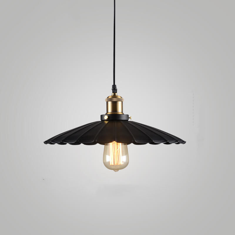 Rynx | Ironique Vintage Industrial Pendant Light | Iron Lampshade | 1-Light Design | Retro Lighting for Living Spaces