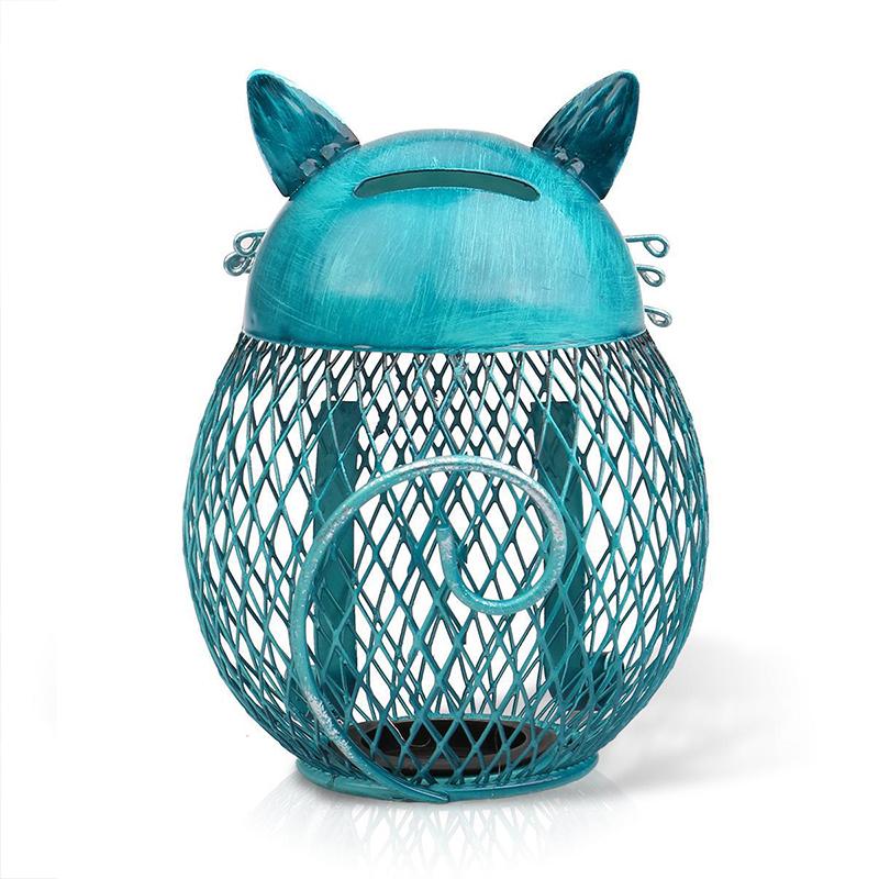 Rynx | Artistic Blue Kitty Piggy Bank