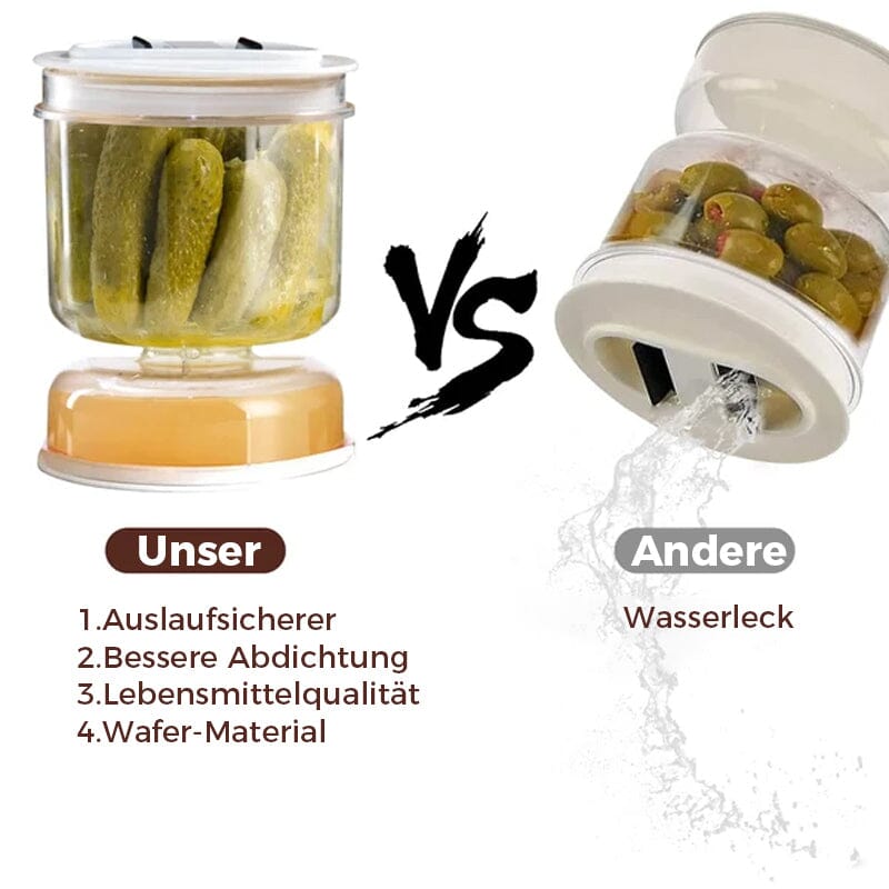 Rynx | Pickle and Olive Jar with Strainer