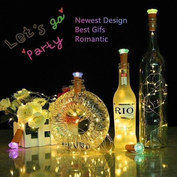 Rynx | LED bottle light cork night light DIY decor