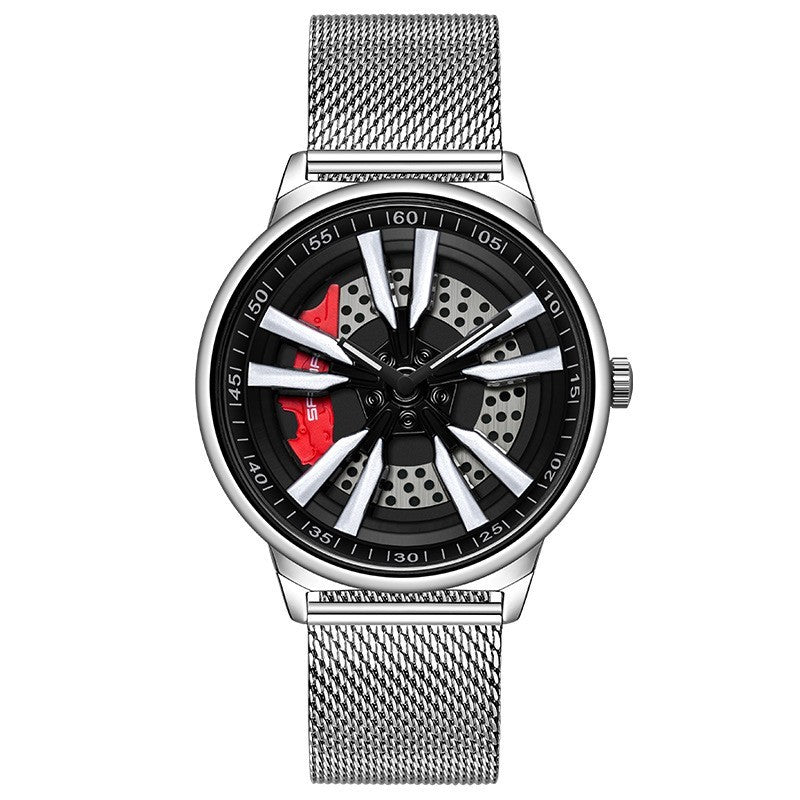 Rynx | Men's Creative Cool Dial Rotating Wheel Quartz Watch