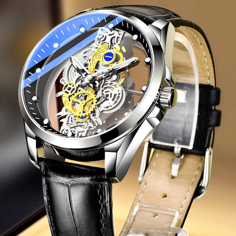 Rynx | New Double-Sided Skeleton Handful Automatic Machine Non-Mechanical Watch