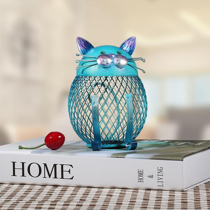 Rynx | Artistic Blue Kitty Piggy Bank