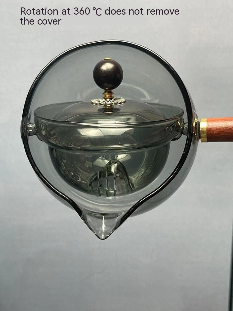Rynx | Rotary-glass-teapot with infuser.