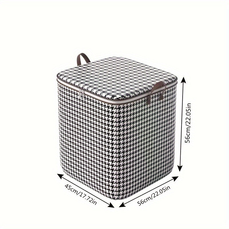 Rynx | Foldable Houndstooth Storage Bins with Handles