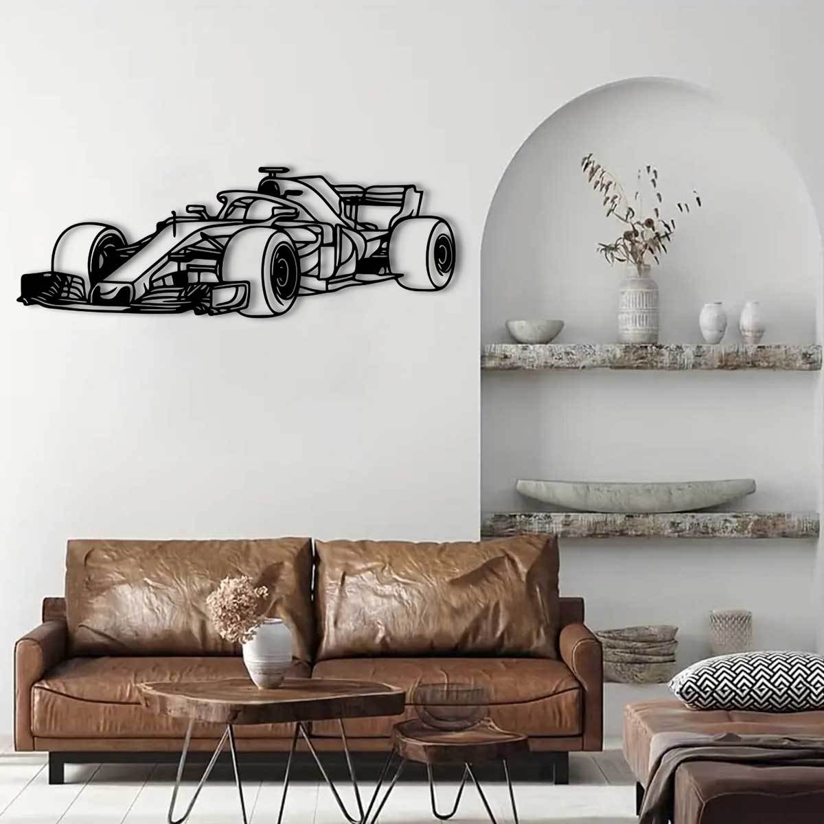 Rynx | RaceSculpt - Formula Racing Car Metal Wall Sculpture