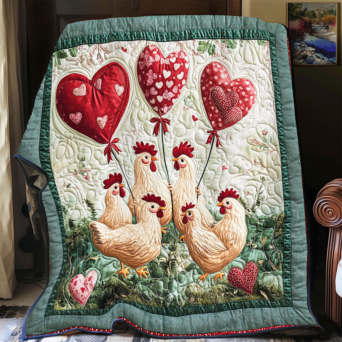 Rynx | Heart balloon and chicken blanket