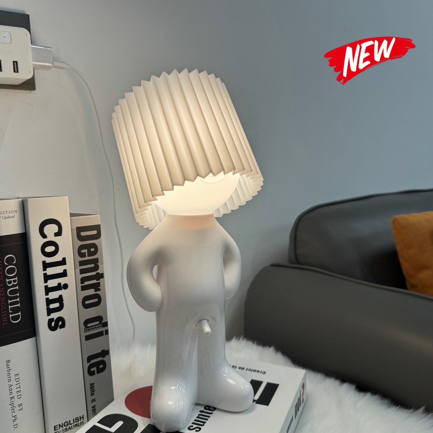 Rynx | VerlegenLys - USB Powered Geometric Table Lamp with Colorful Light