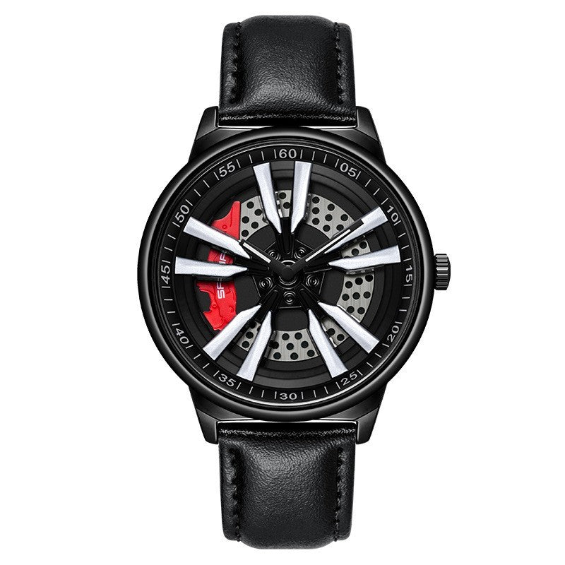 Rynx | Men's Creative Cool Dial Rotating Wheel Quartz Watch