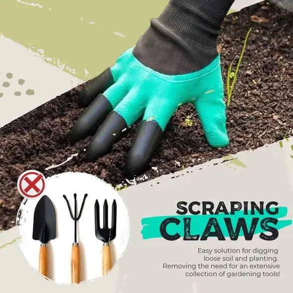 Rynx | 1 Pair of Garden Gloves with Claws – Planting without Tools