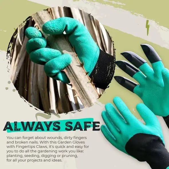 Rynx | 1 Pair of Garden Gloves with Claws – Planting without Tools