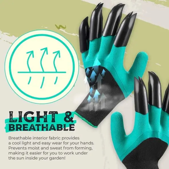Rynx | 1 Pair of Garden Gloves with Claws – Planting without Tools