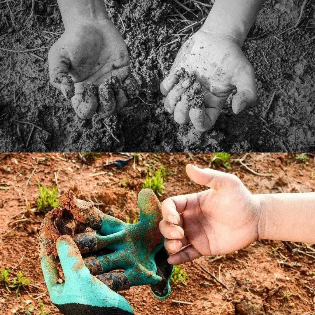 Rynx | 1 Pair of Garden Gloves with Claws – Planting without Tools