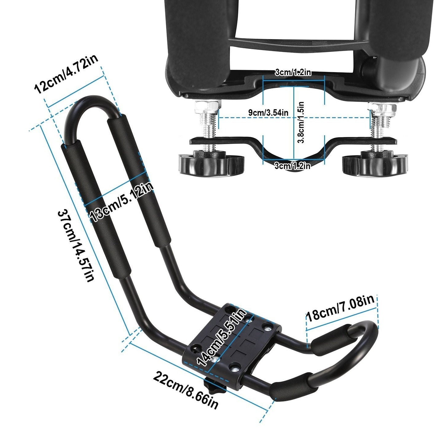 Rynx | 1-Pack: Universal J-Bar Kayak Carrier