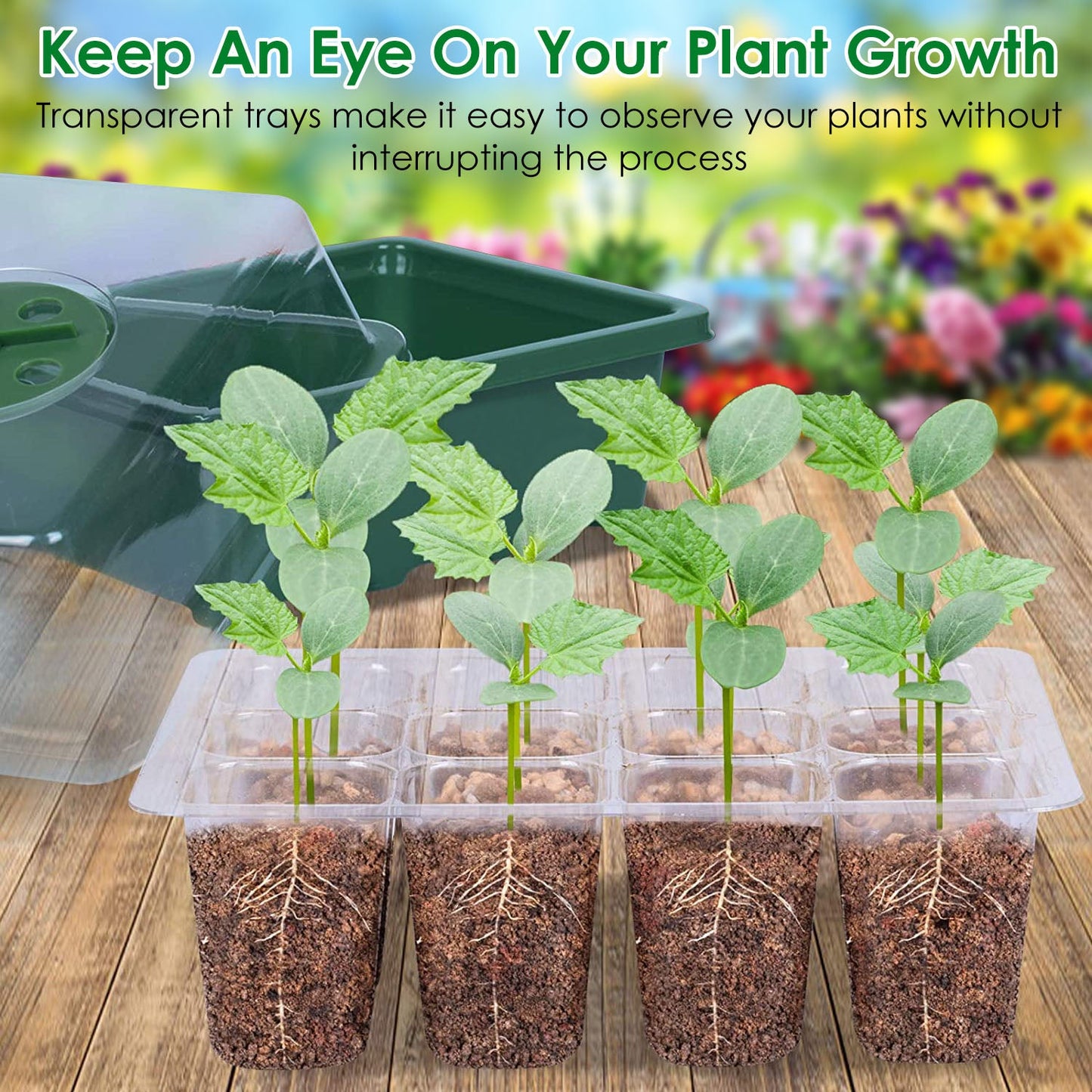 Rynx | 10-piece: Reusable seed starting tray set