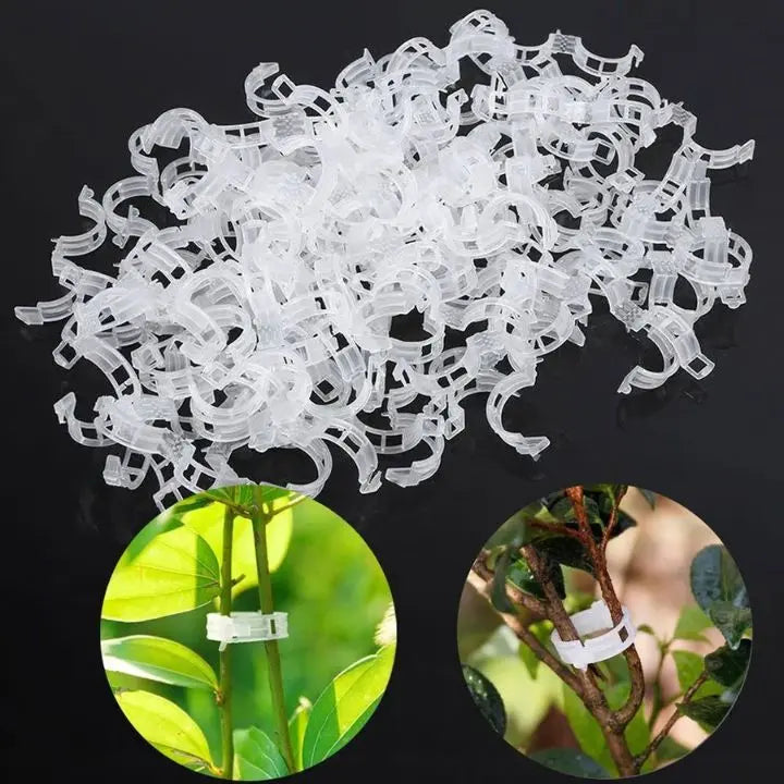 Rynx | 100 pcs. Plant support clips | Perfect hold for healthy plants