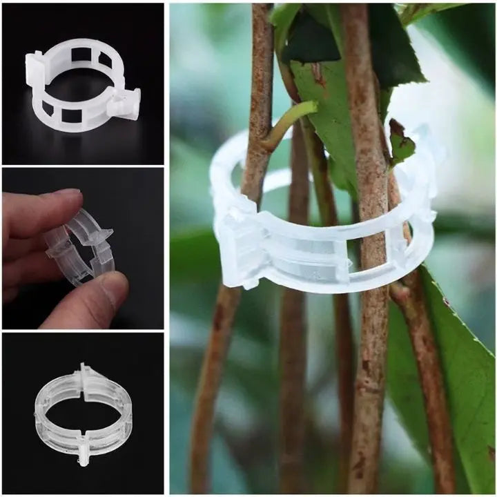 Rynx | 100 pcs. Plant support clips | Perfect hold for healthy plants