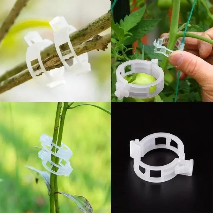 Rynx | 100 pcs. Plant support clips | Perfect hold for healthy plants