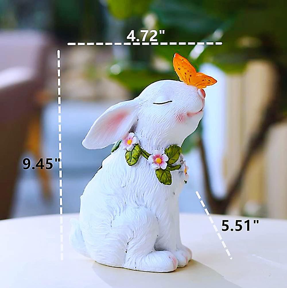 Rynx | Easter Solar Powered LED Rabbit Toy with Butterfly Outdoor Decor Garden Light