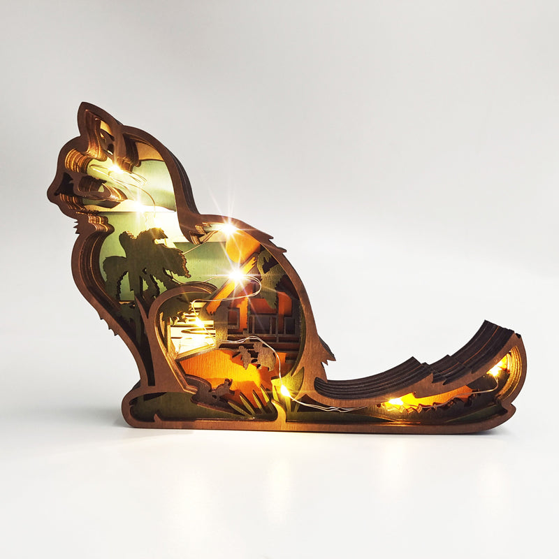 Rynx | 3d Creative Wood Animal Carving Craft Gift