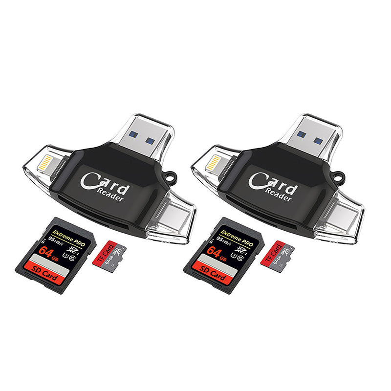 RYNX | Multi-Port 4 in 1 universal SD TF card reader