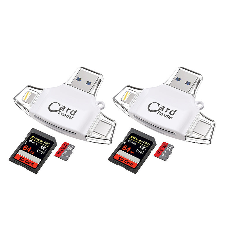 RYNX | Multi-Port 4 in 1 universal SD TF card reader