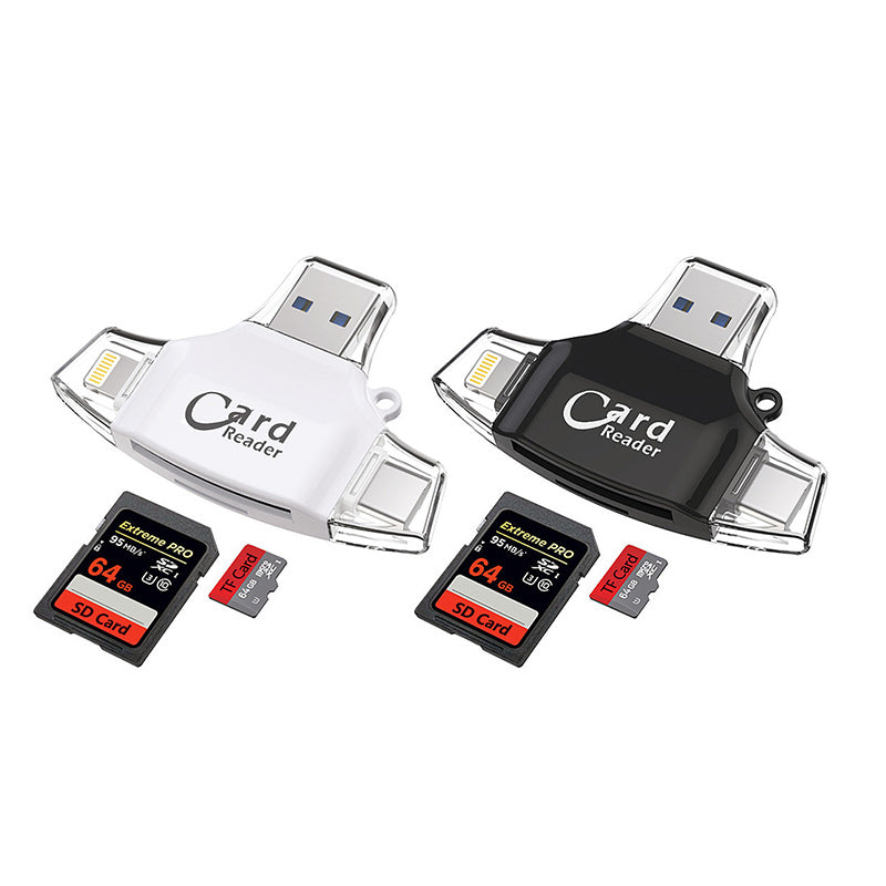 RYNX | Multi-Port 4 in 1 universal SD TF card reader
