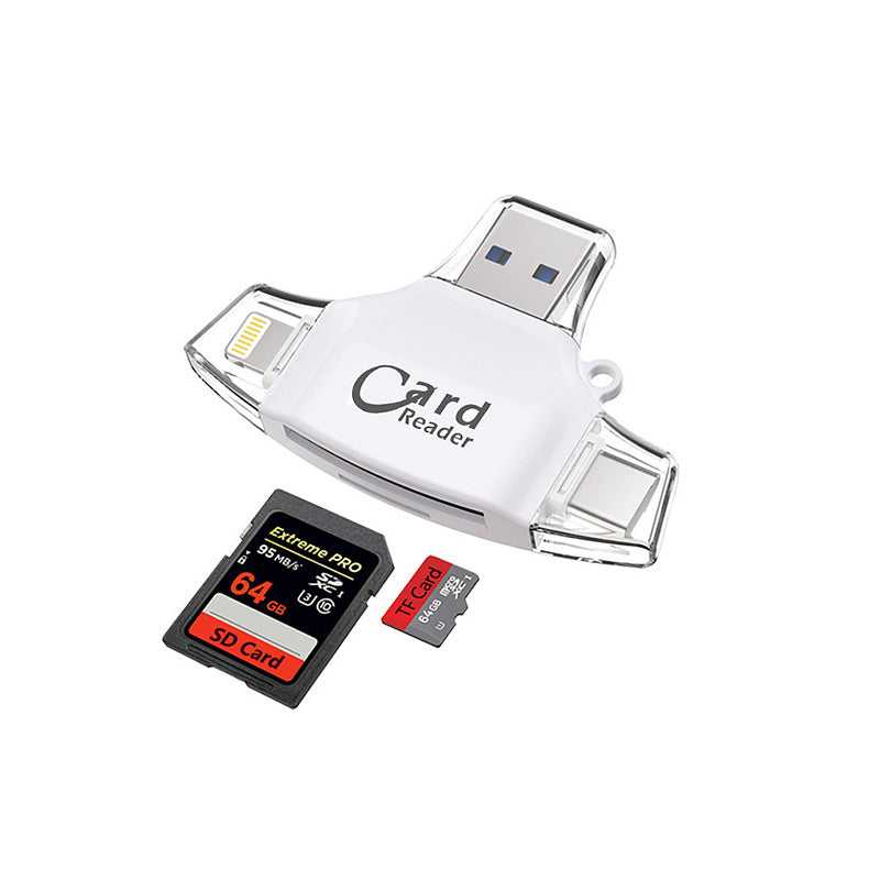 RYNX | Multi-Port 4 in 1 universal SD TF card reader