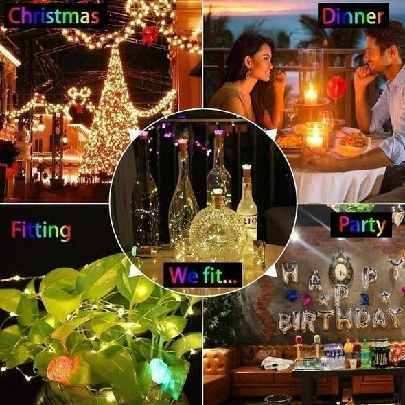 Rynx | LED bottle light cork night light DIY decor