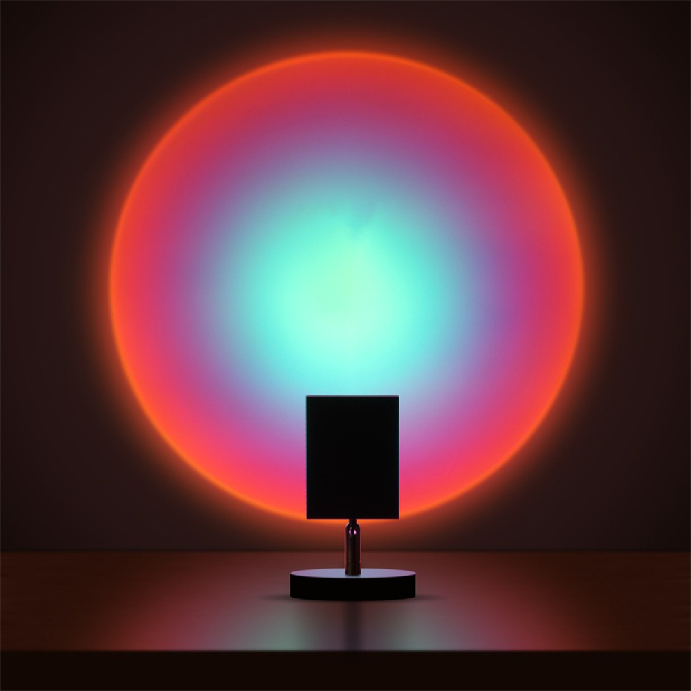 Rynx | LuminousGlow - Vintage Sunset Table Lamp Blue 12cm × 20cm