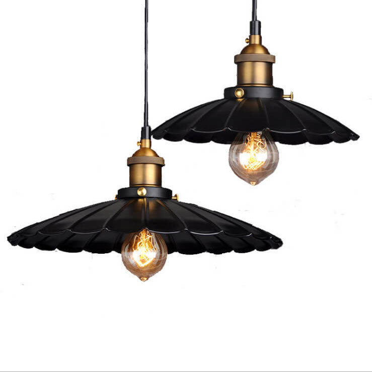 Rynx | Ironique Vintage Industrial Pendant Light | Iron Lampshade | 1-Light Design | Retro Lighting for Living Spaces