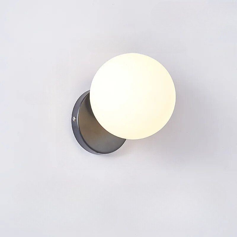 Rynx | GoldLicht - Modern Golden Wall Lamp With Glass Sphere