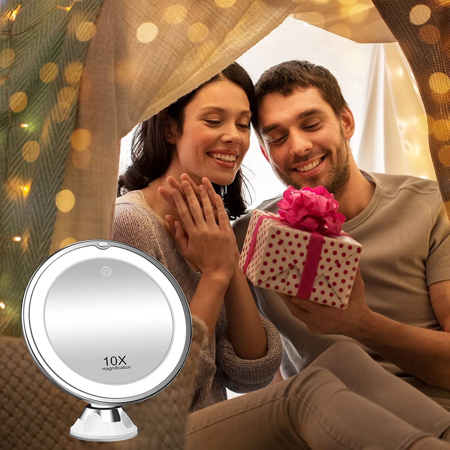 Rynx | 10X Magnifying Mirror with Light