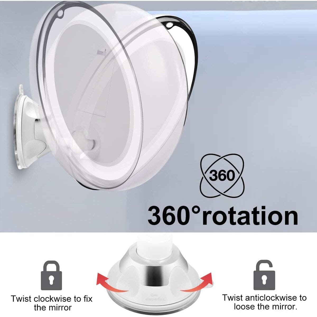 Rynx | 10X Magnifying Mirror with Light