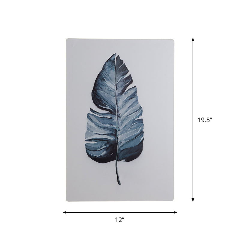 Rynx | White Rectangle Banana Leaf Wall Lamp Nordic Style LED Acrylic Wall Light