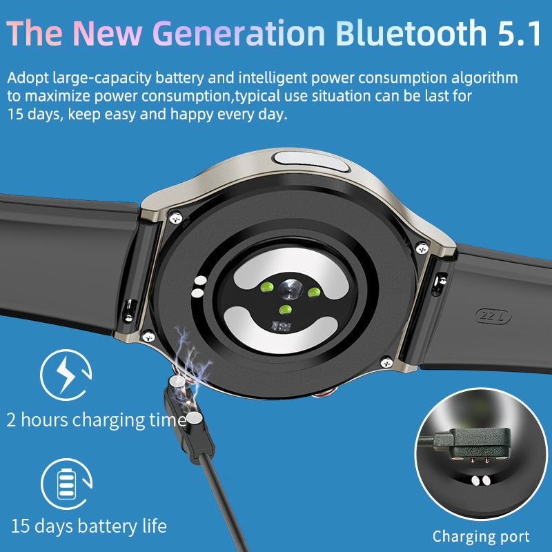 RYNX | Cfda Ekg Blood Oxygen Heart Rate Health Monitoring Smart Watch